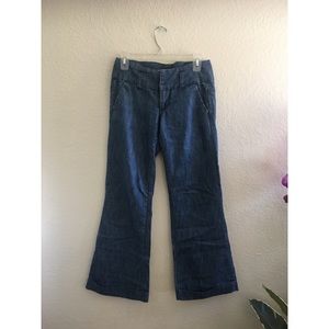 Forever 21 wide leg chambray pants